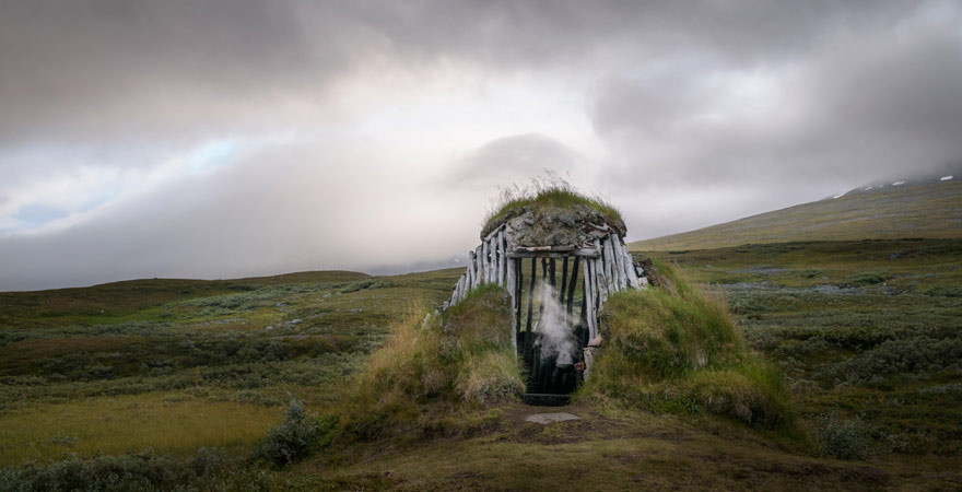 Sami-Hütte, Padjelanta Nationalpark, Schweden