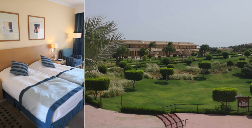 Wohnbeispiel mit Gartenblick im Cleopatra Luxury Resort Makadi Bay