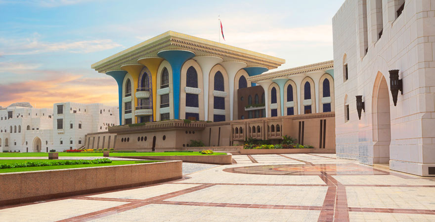 der Al-Alam-Palast in Maskat