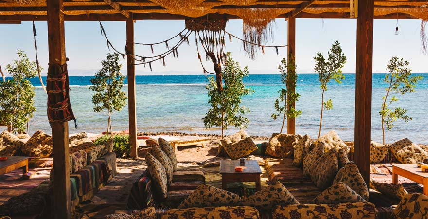 Restaurant in Dahab direkt am Strand