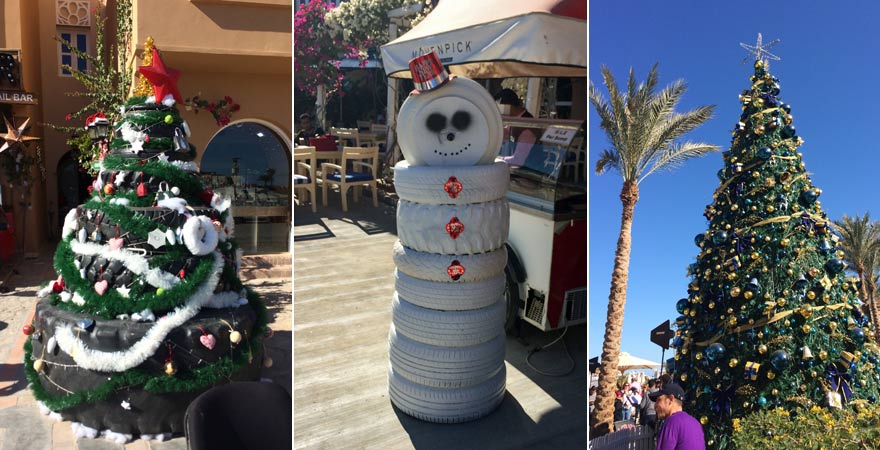 Weihnachtsdekoration in Ägypten