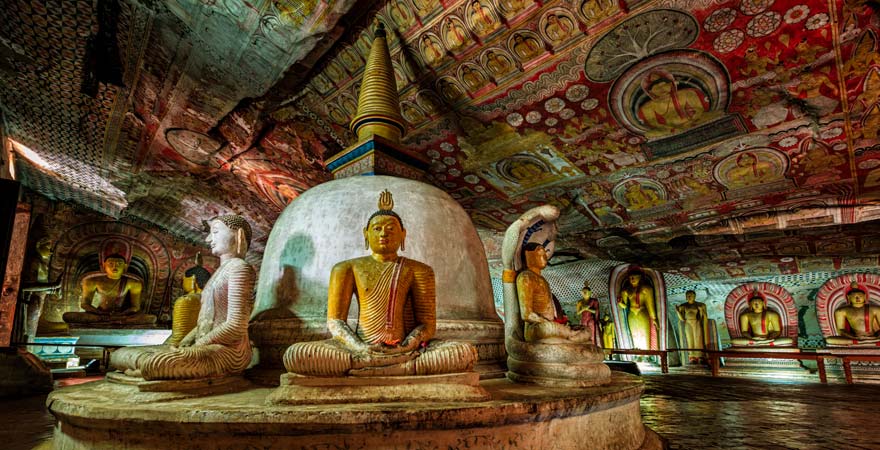 Höhlentempel in Dambulla auf Sri Lanka