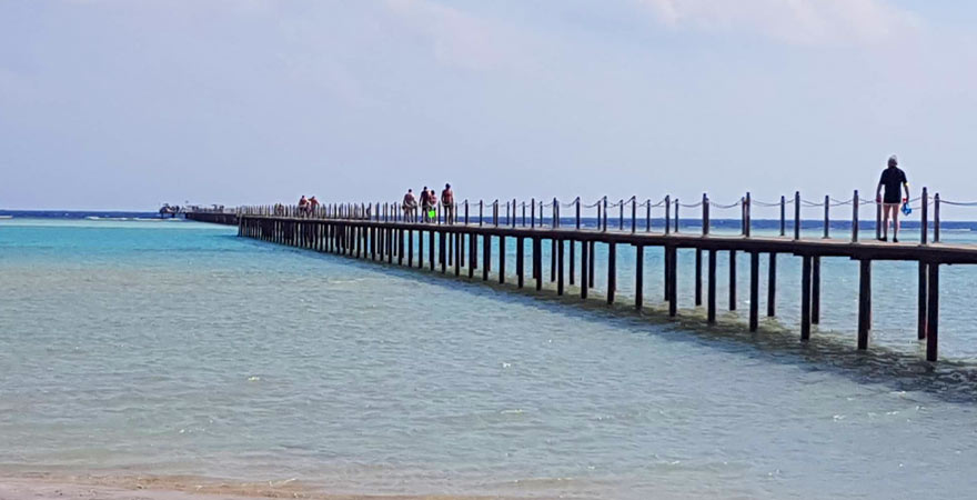 Strand vor dem Magic Tulip Beach Resort