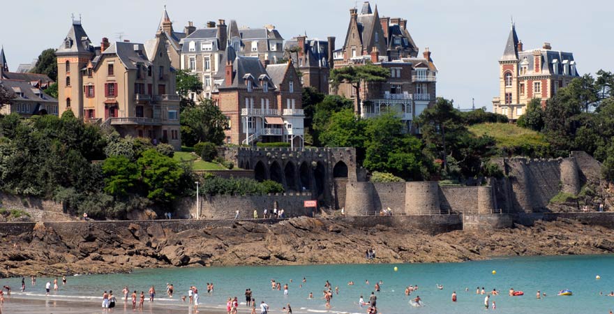 Strand von Dinard, Frankreich