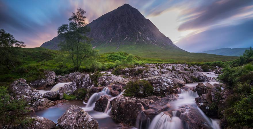 Ein Munro in Glencoe in Schottland
