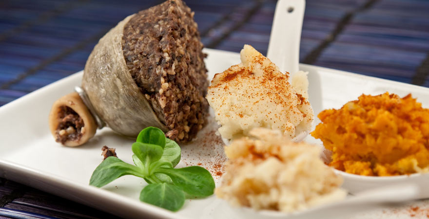Haggis ist das Nationalgericht Schottlands