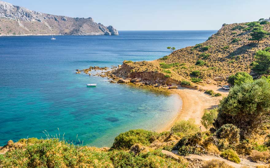 Strand von Kokkina auf Syros