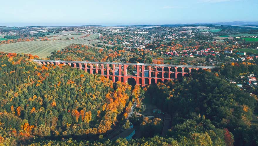 Die Göltzschtalbrücke in Sachsen