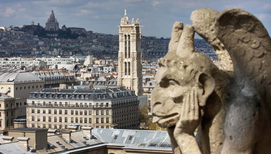 Die Via Turonensis startet am Tour Saint-Jacques in Paris