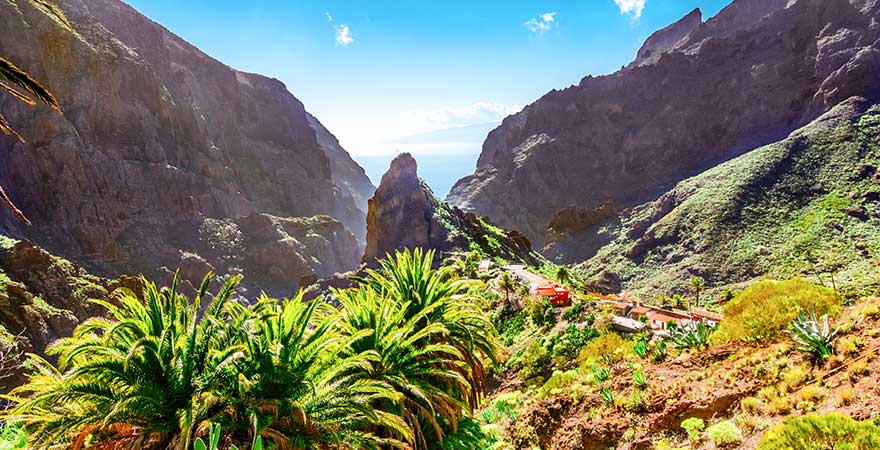Masca-Schlucht auf der Kanareninsel Teneriffa in Spanien