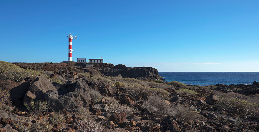 Leuchtturm Faro de Punta Rasca in Arona auf der Kanareninsel Teneriffa in Spanien