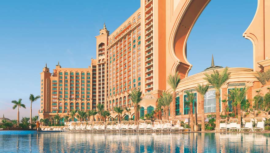 Das Hotel Atlantis The Palm in Dubai ist eine Sehenswürdigkeit 