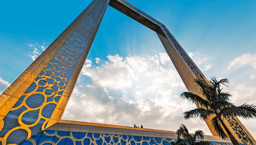 Das Dubai Frame ist eine neue Sehenswürdigkeit in der Metropole