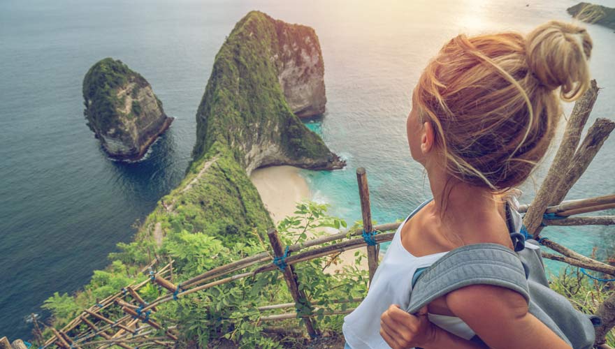 Der Kelingking Beach ist nicht nur ein wunderschöner, sondern auch selten überlaufener Strand auf Bali