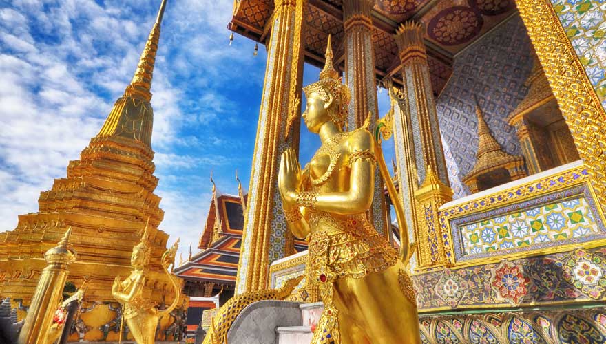 Der Königspalast in Bangkok zählt zu den Hauptattraktionen