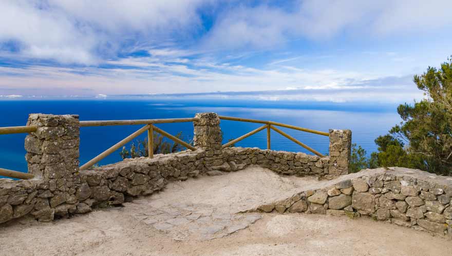 Aussicht vom Aussichtspunkt Mirador Cabezo del Tejo auf Teneriffa