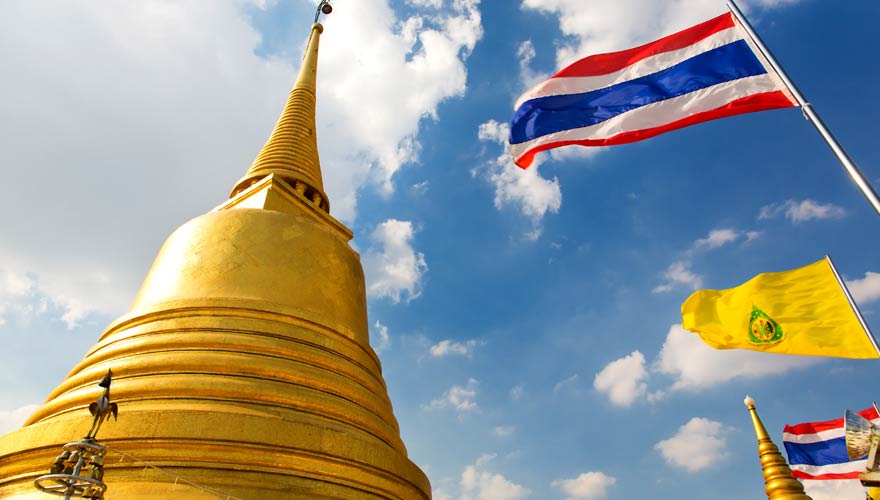 Der "Golden Mount" Wat Saket ist eine prächtige Sehenswürdigkeit in Bangkok
