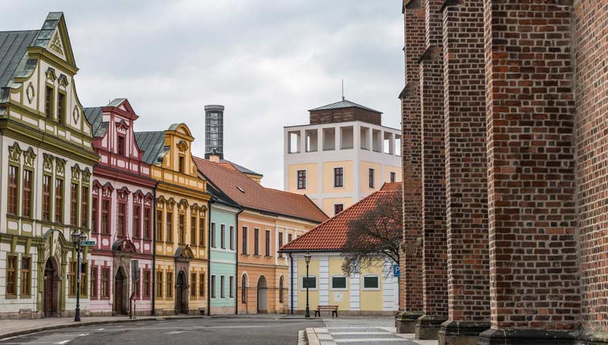 Zentrum der tschechischen Stadt Hradec Kralove