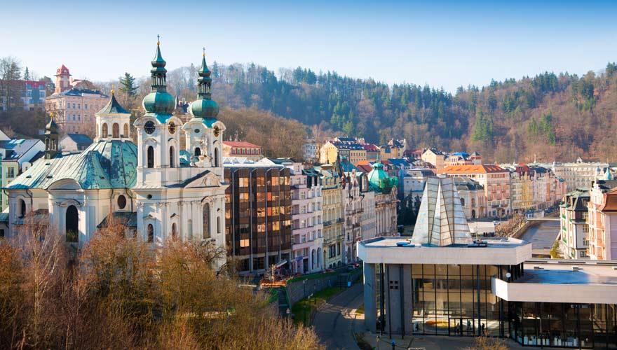 Eine der 7 schönsten tschechischen Städte ist Karlovy Vary