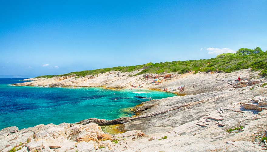 Die Strände auf der Insel Proizd zählen zu den schönsten in Kroatien