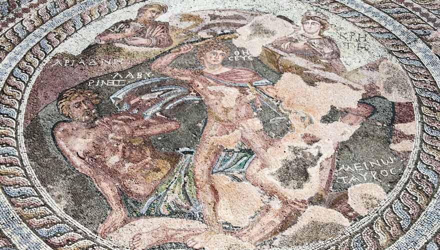 Bodenmosaik in Paphos, Zypern