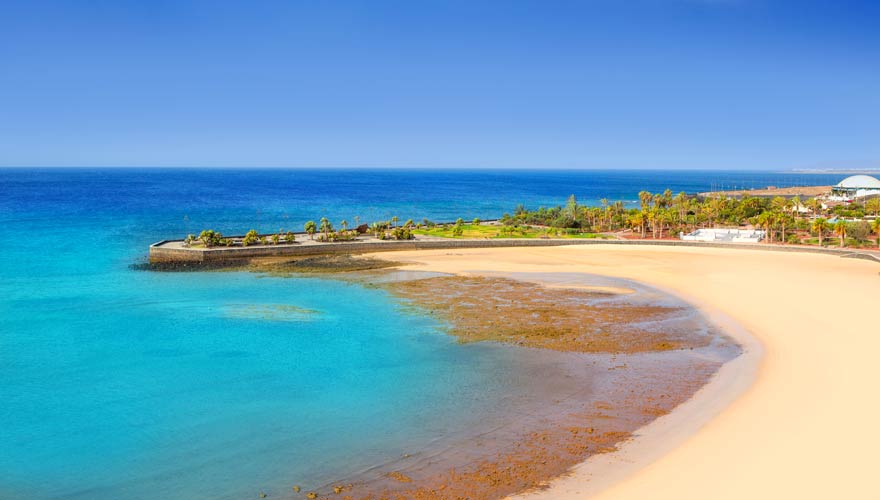 Der Strand Playa Reducto auf Lanzarote