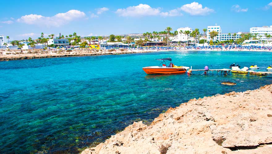 Vathia Gonia Strand auf Zypern