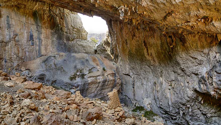 Archäologische Stätte von Tiscali auf Sardinien