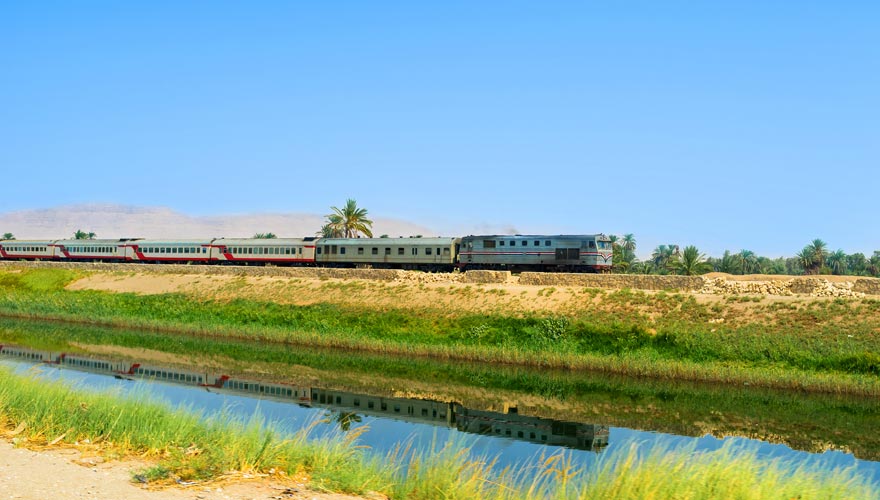 Zugfahren in Ägypten