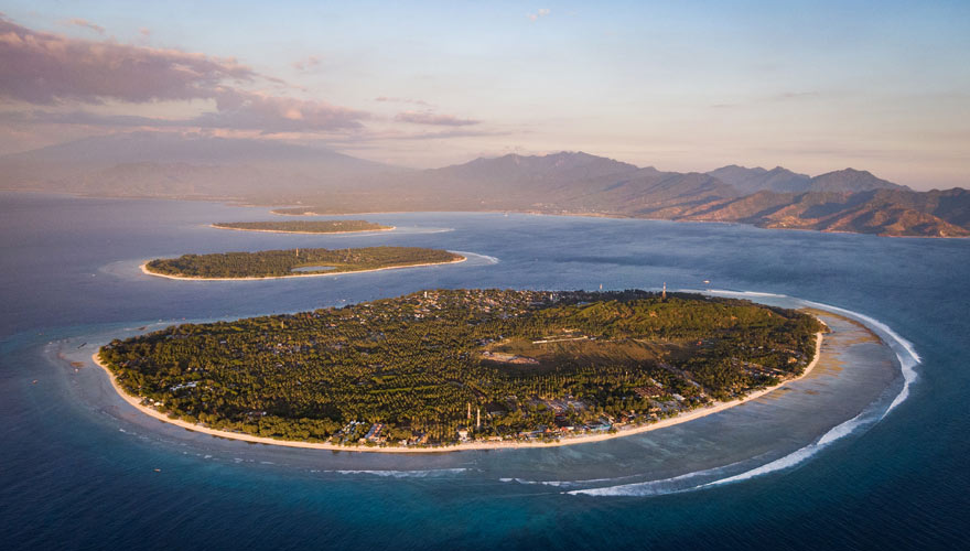 Gili Inseln von oben