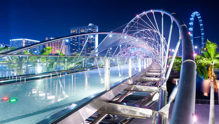 Helix Bridge in Singapur