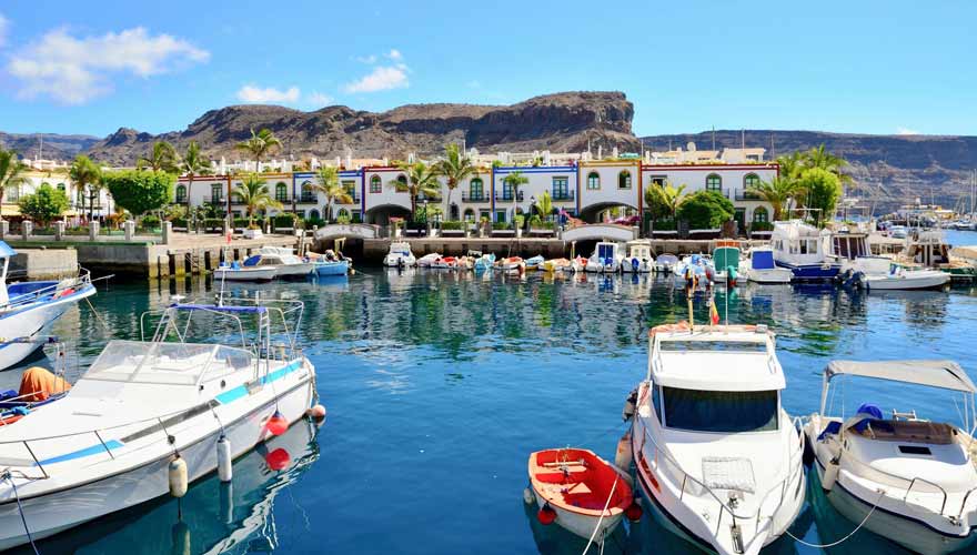 Hafen von Puerto de Mogan auf Gran Canaria