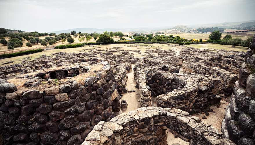 Nuraghe Su Nuraxi. Sardinien