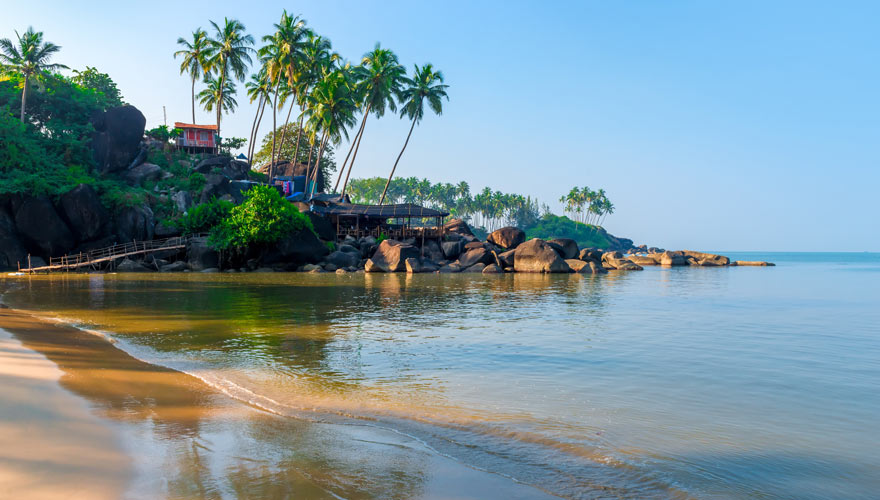 Palolem Beach in Goa ist ein Traumreiseziel