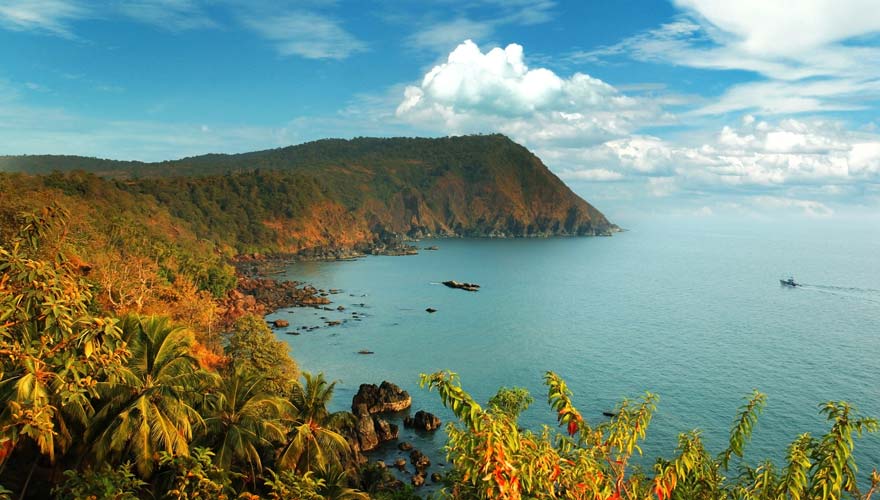 Aussicht auf Goa in Indien