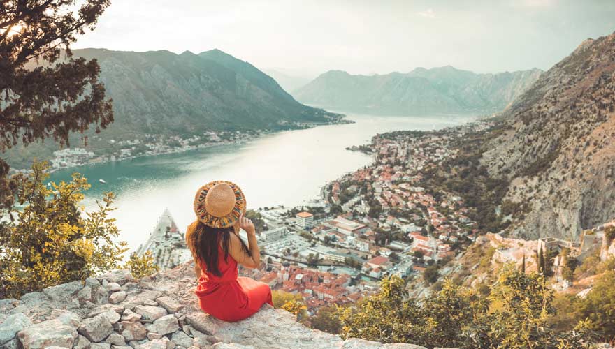 Die Bucht von Kotor in Montenegro ist wunderschön