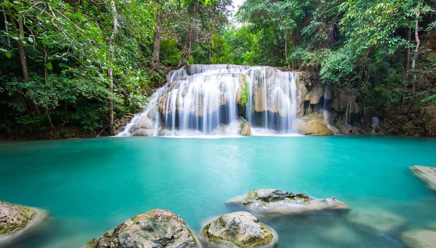 Erawan Wasserfall im Nationalpark