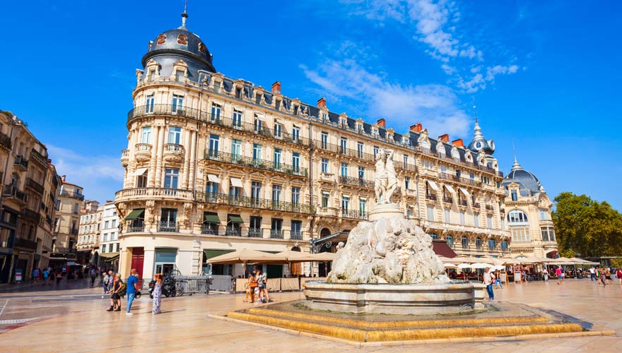 Place de la Comedie in Montpellier