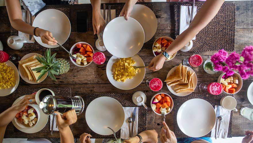 Frühstück auf Bali