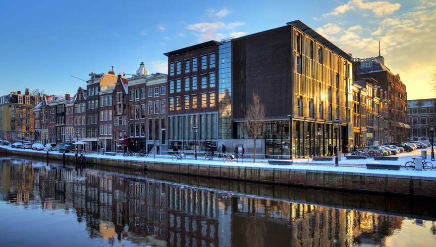 Anne Frank Haus an der Prinsengracht in Amsterdam
