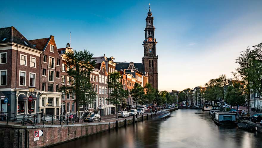 Westerkerk an der Prinsengracht in Amsterdam