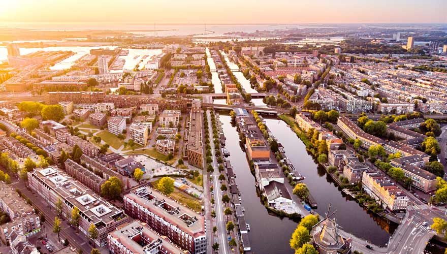 Grachten- und Kanalsystem in Amsterdam