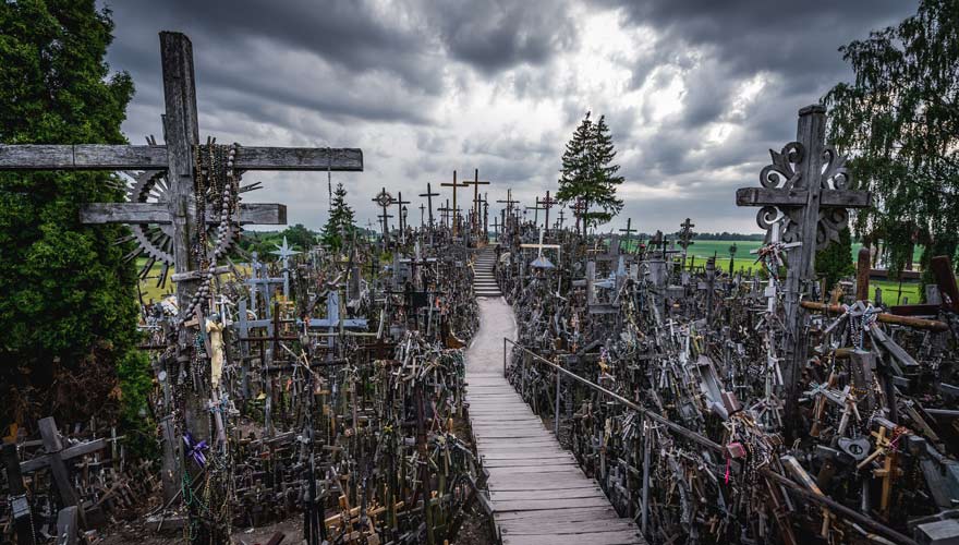 Berg der Kreuze in Litauen