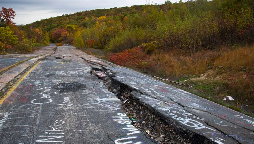 Gruseliges Centralia in den USA
