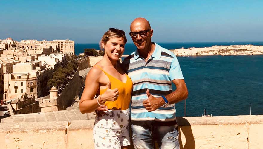 Upper Barakka Gardens in Valletta sind eine bekannte Sehenswürdigkeit auf Malta