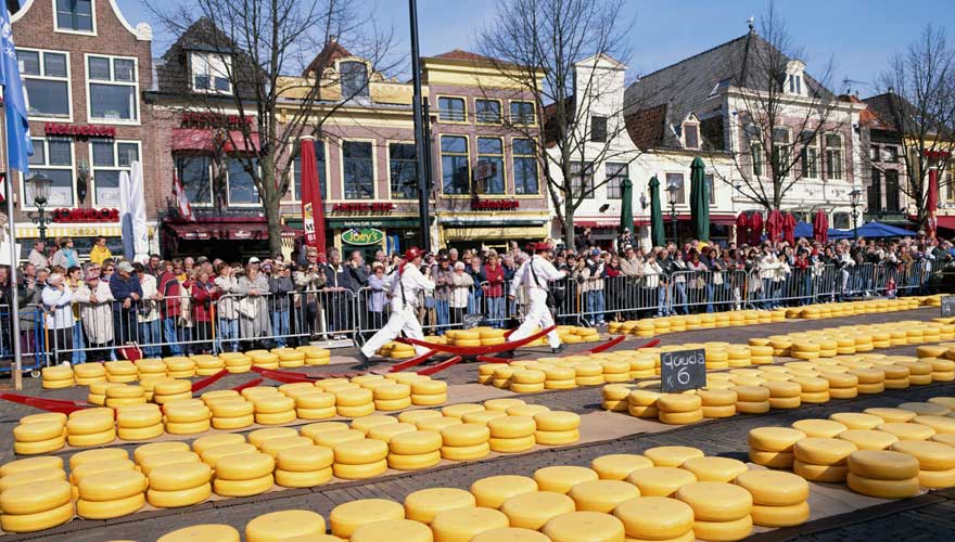 Kästemarkt in Alkmaar in den Niederlanden