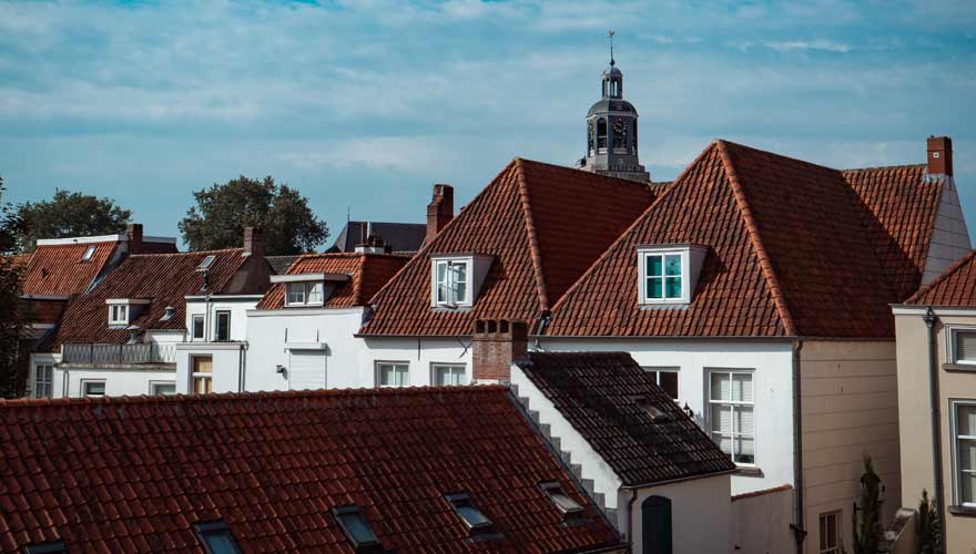 Die Stadt Bergen op Zoom in den Niederlanden