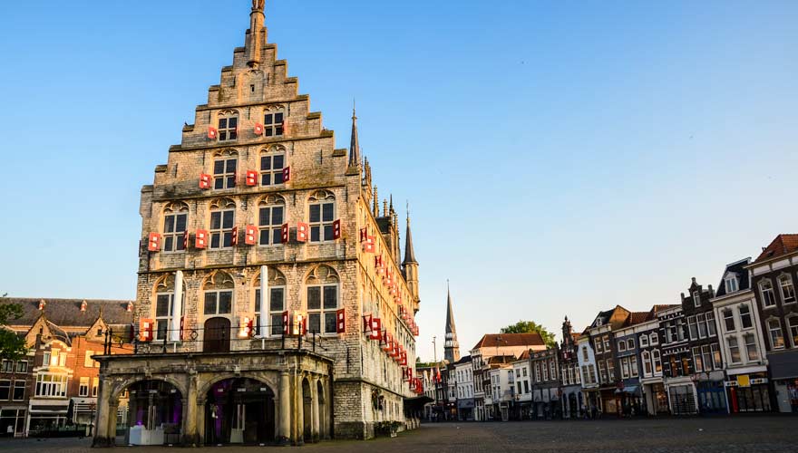 Rathaus in der Stadt Gouda in den Niederlanden