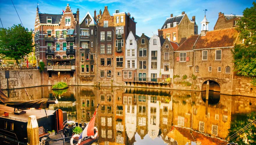 Die Stadt Rotterdam in den Niederlanden