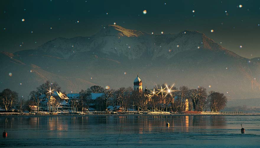 Christkindlmarkt auf der Fraueninsel, Chiemsee